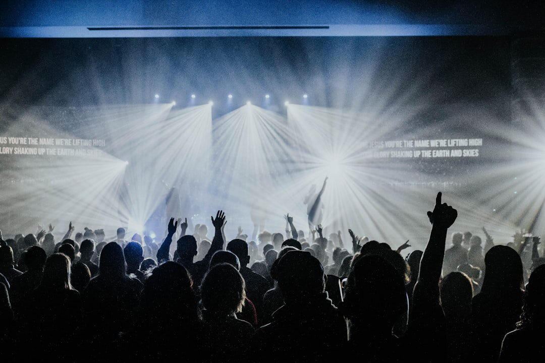fans cheering at concert