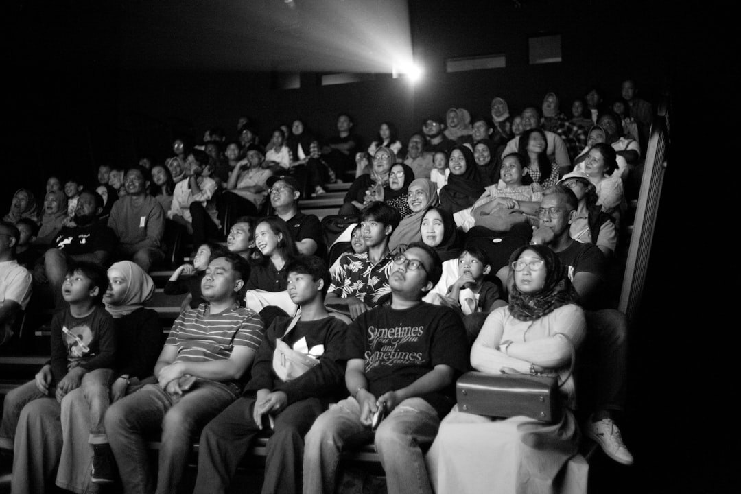 surprised audience at premiere